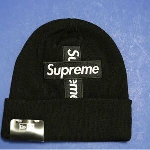 Supreme Black Knit Hat